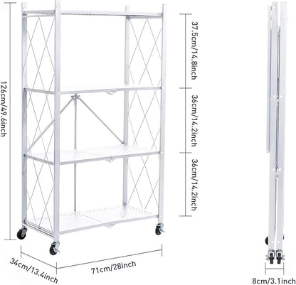 BRIAN & DANY 4-Tier Foldable Storage Shelves - Image 3