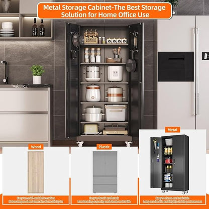 Aobabo Metal Storage Cabinet - Image 7