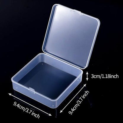 Jetec 18 Pieces Mini Plastic Clear Beads Storage Containers Box - Image 2
