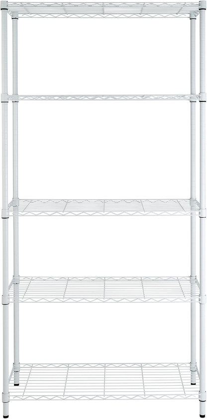 Honey-Can-Do 5-Tier White Wire Shelving Unit, 200 lb/Shelf, 000 lb total in a - Image 4