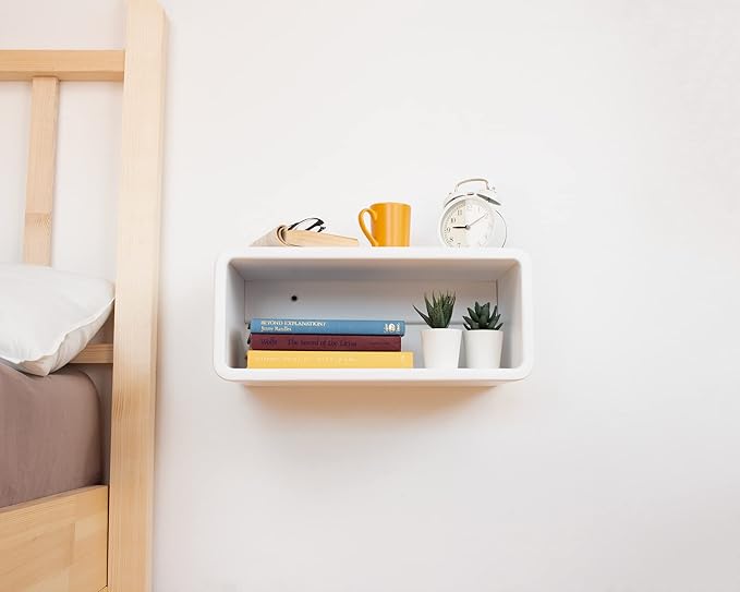 Floating Nightstand Wooden, Bedside Table, Nightstand Shelf, Wall Mounted - Image 5
