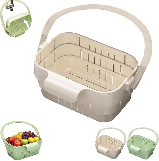 Foldable Hanging Kitchen Sink Drain, No-Drill Hanging Drain Rack Food by Unknown