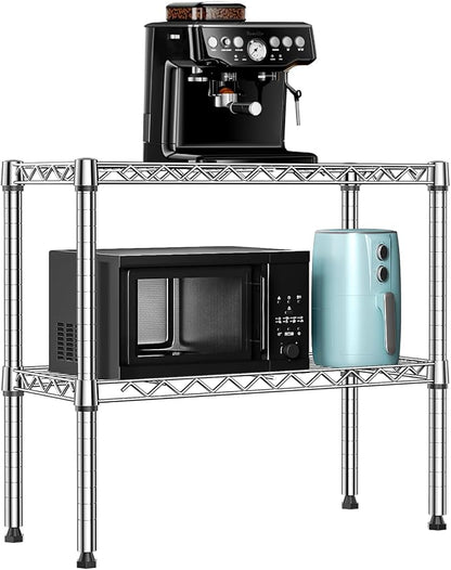 MZG 220 lbs 2 Tier Storage Rack Metal Wire Shelving Unit, Storage Standing by MEIGAOPLASTICANDMETALHKCOLIMITED