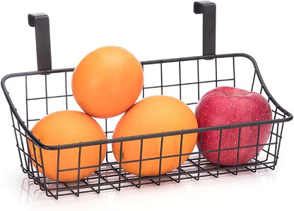 LeleCAT Basket with hook Grid Storage Basket, Hang it behind a door or on a by HomeSpaceStorageBasket