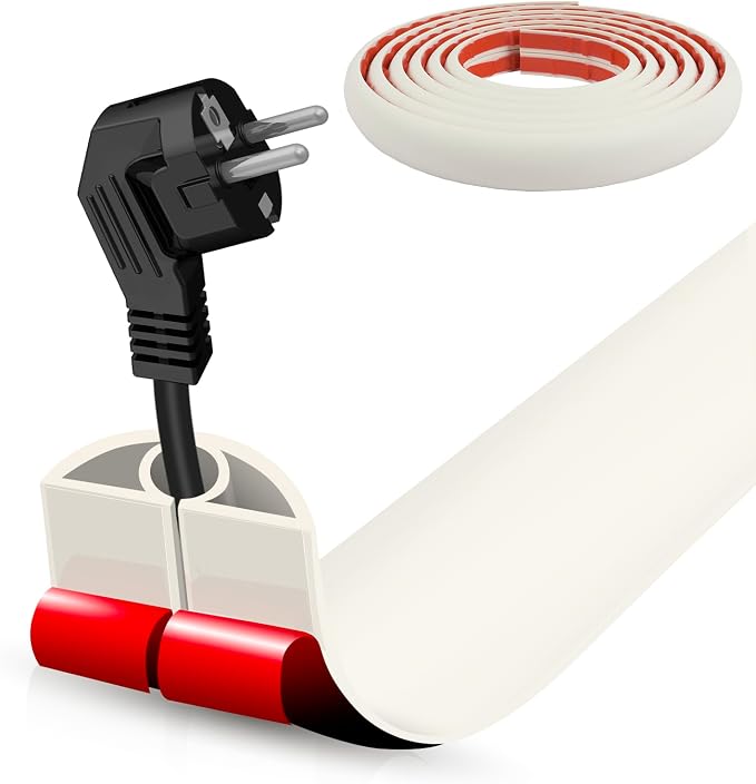 Floor Cord Cover Cable Cavity Self Adhesive Cord Hider Floor 10FT Floor Cable by DBHXXMB-HH