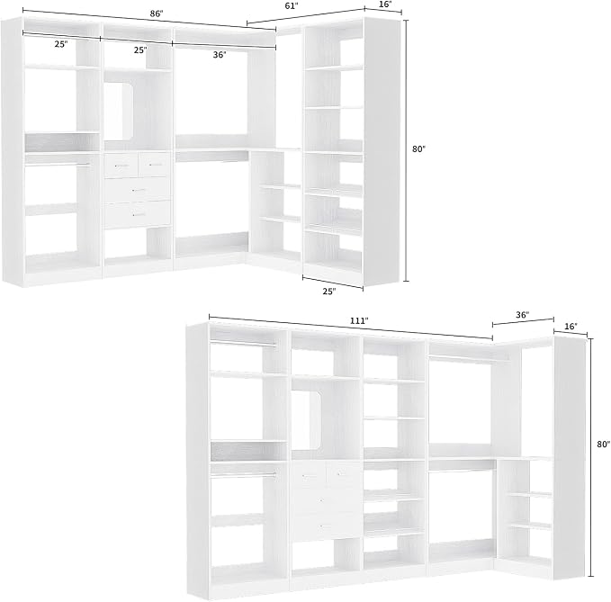 Unikito 110” Closet System - Image 7