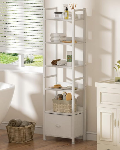 Furologee 6 Tier Bookshelf, Tall Shelf - Image 8
