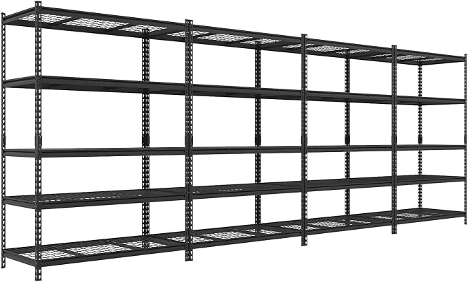 FLEXIMOUNTS Garage Shelving, Heavy Duty Shelving 2000 lbs, 5-Tier Garage by FLEXIMOUNTS