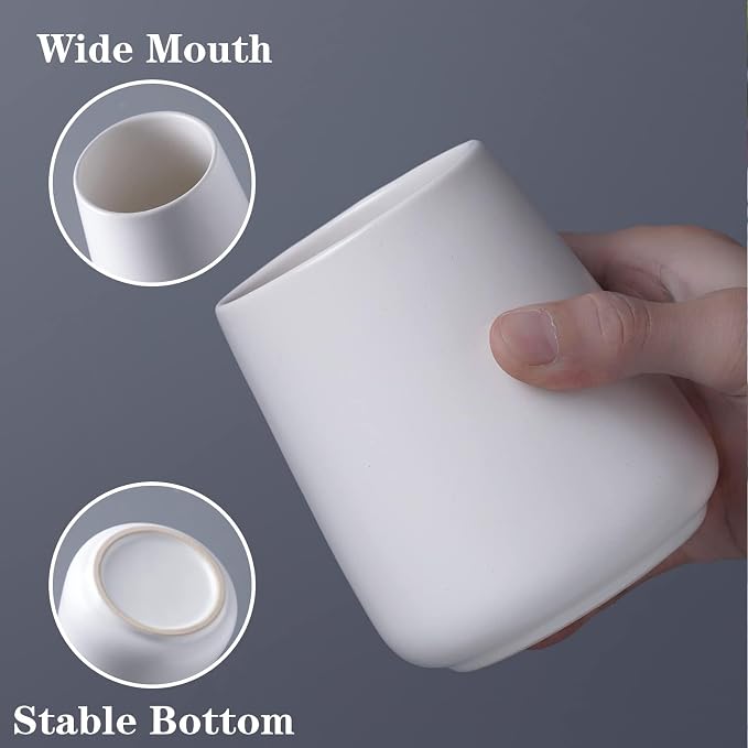 White Toothbrush Holder for Bathroom - Image 2