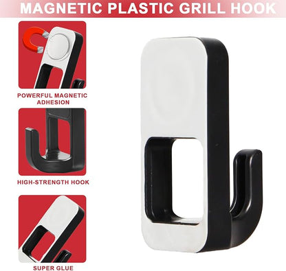 3 Pack Magnetic Grill Hooks for Traeger BAC536, Smoke Magnetic Tool Hooks - Image 2