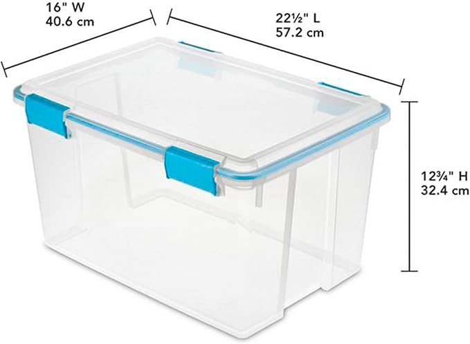 Sterilite 54 Qt Gasket Box, Stackable Storage Bin - Image 8
