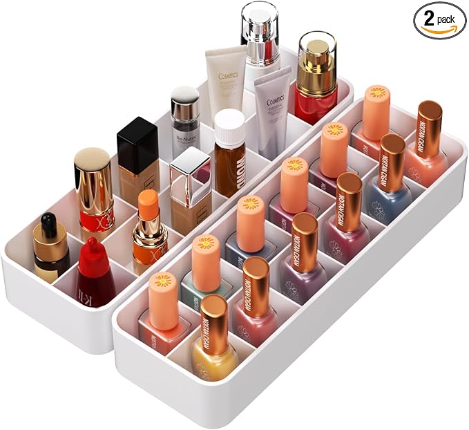 Organizer Holder for Lipstick Nail Polish: Lip Gloss Makeup Storage Drawer by CHANCETSUI