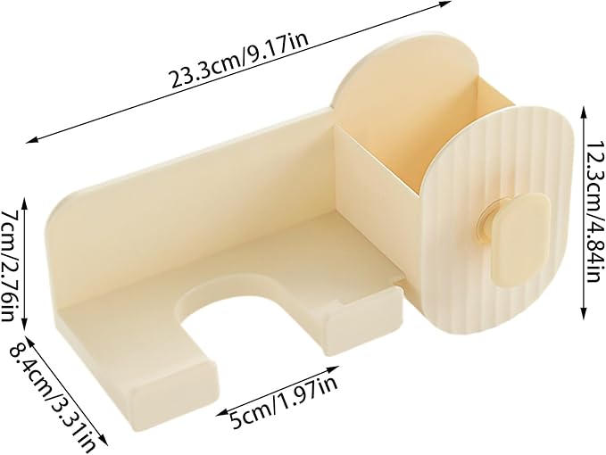 Wall Mount Hair Dryer Holder | No-Drill Storage Stand, Hair Tool Organizer - Image 5