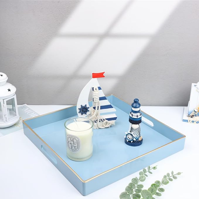Spsyrine Light Blue Decorative Tray - Image 4