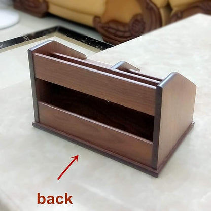 N Desk organizer wood with small drawer Office and Home organization like - Image 6