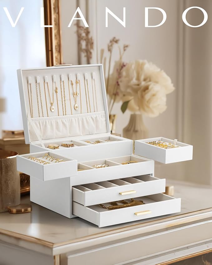 Vlando 4 Layers Jewelry Box - Image 2