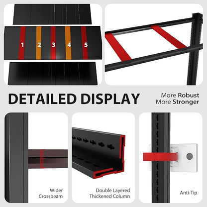 Metal Storage Shelves Unit, 5-Tier Adjustable Heavy Duty Garage Shelving - Image 3