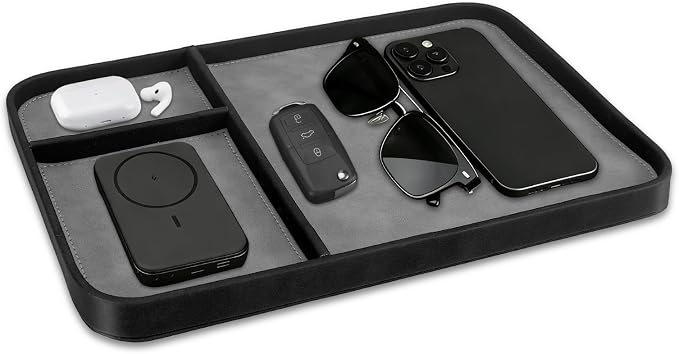 SITHON Valet Tray Trendy Organizer, Premium PU Leather Stylish and Organized by SITHON