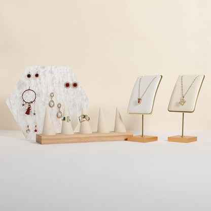 GemeShou White jewelry necklace display - Image 6