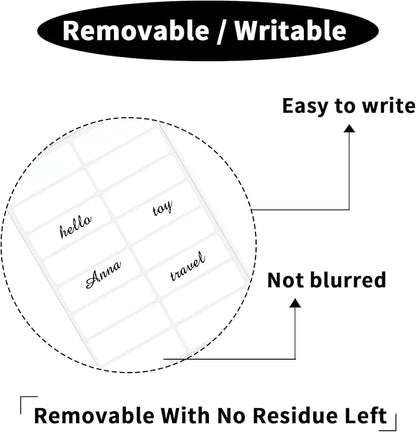Blank Removable Labels, 1x3 Inch White Freezer Labels - Image 2