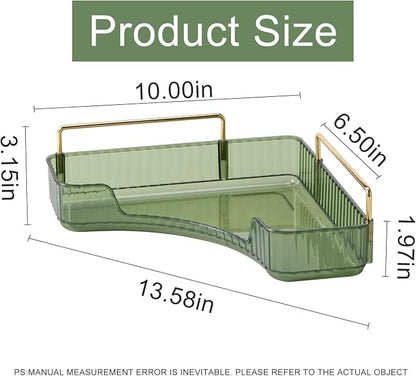 Corner Bathroom Countertop Organizer, Vanity Organizer Trays - Image 2