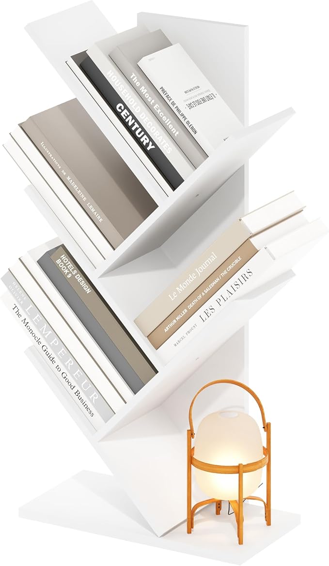 Furinno Tree Book Shelf, 5-Tier Bookshelf, Tree Bookcase by Furinno-FitsYourSpaceFitsYourBudget