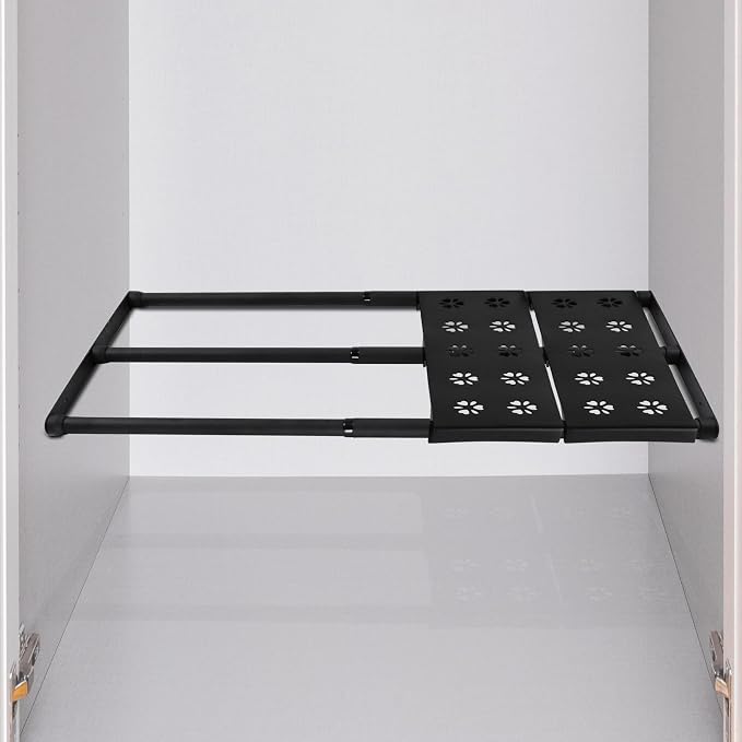 Expandable Closet Shelf, 16-24 Inches Metal Closet Rod Organizers and Storage - Image 9
