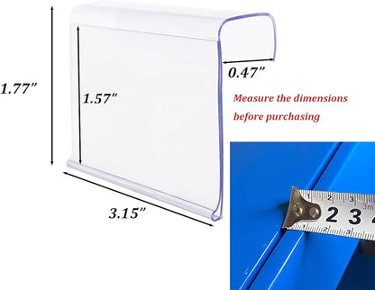 100 Pack Wood Shelf Label Holders, Plastic Price Tags Display Sign Holder | - Image 2