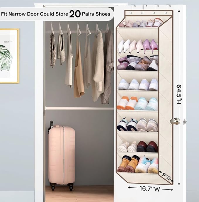 SLEEPING LAMB Over The Door Shoe Organizer - Image 2