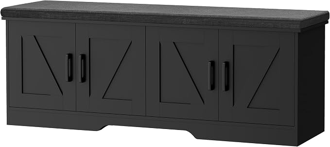 HOMSHO Farmhouse Shoe Storage Bench by HOMSHO
