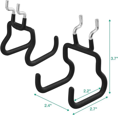 G.CORE 8-Pack Pegboard Hooks, Peg Board Tool Utility Hooks & Hangers Fit 1/4" - Image 5