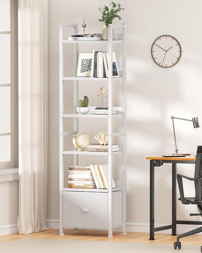 Furologee 6 Tier Bookshelf, Tall Shelf - Image 6