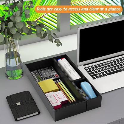 Black Bamboo Drawer Organizer - Image 5