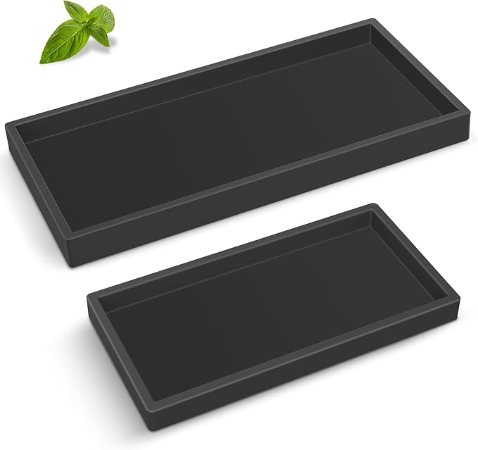 Bathroom Counter Tray, EG-SIPRO High-Grade Thickened Silicone Bathroom Vanity by EG-SIPRO