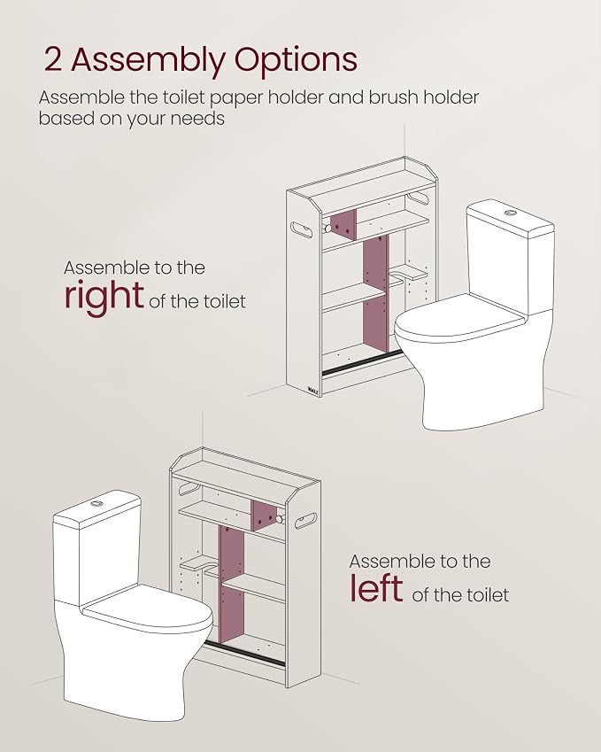 VASAGLE Narrow Storage Cabinet, Slim Floor Cabinet - Image 5