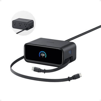 Anker Nano Charging Station, 100W 7-in-1 Power Strip, Retractable Charger | by Unknown
