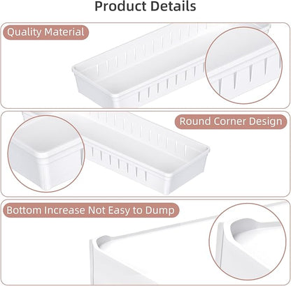 6 PCS Desk Drawer Organizer, Bathroom Drawer Organizer Trays - Image 7
