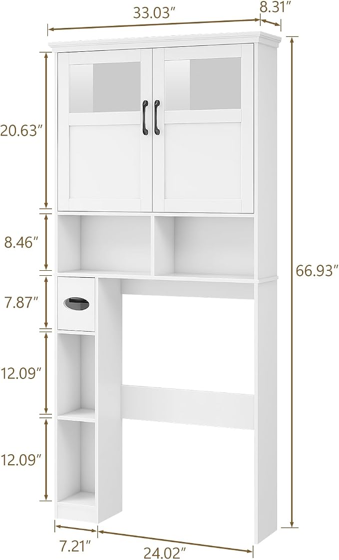 Vabches Over The Toilet Storage Cabinet - Image 2