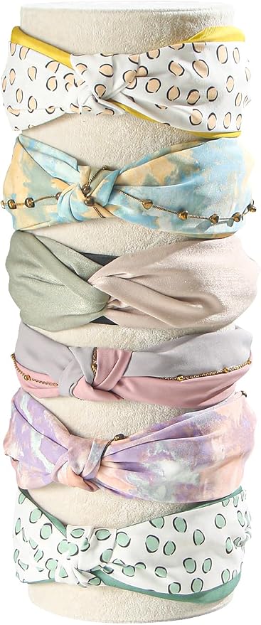Coward Vertical Beige Headband Holder Organizer, Headband Organizer Display by FocusOnJewelryDisplay15yrs
