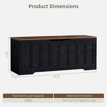 VANKILEY 47.2" Storage Chest Extra Large, Storage Trunk - Image 3