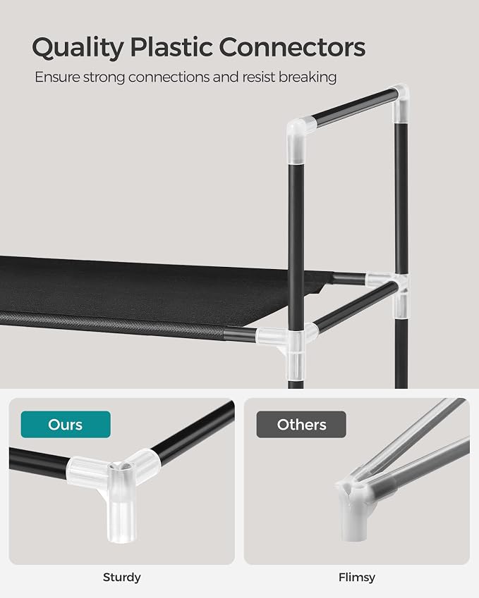 SONGMICS 4-Tier Shoe Rack, Shoe Storage - Image 7