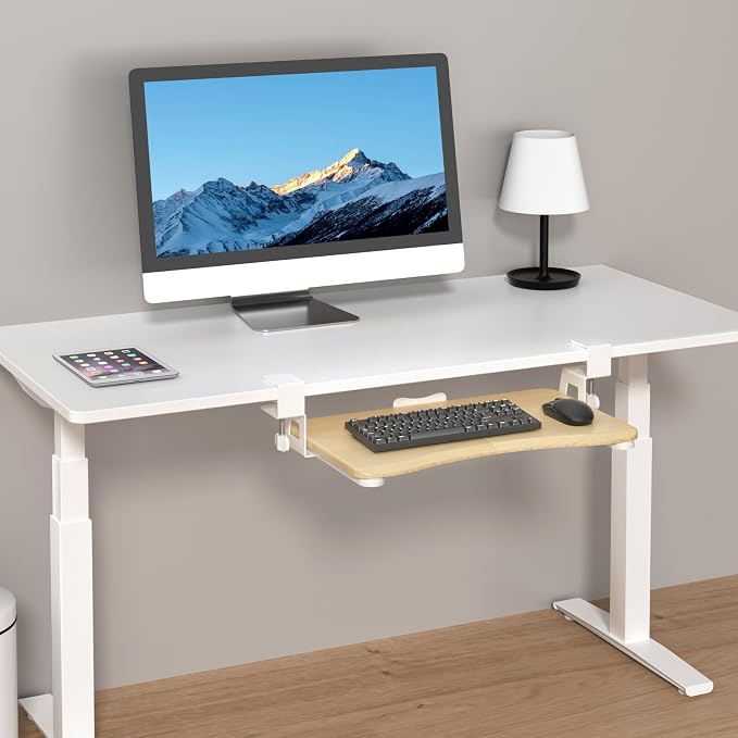 suptek Small Keyboard Tray Under Desk Pull Out - Image 4