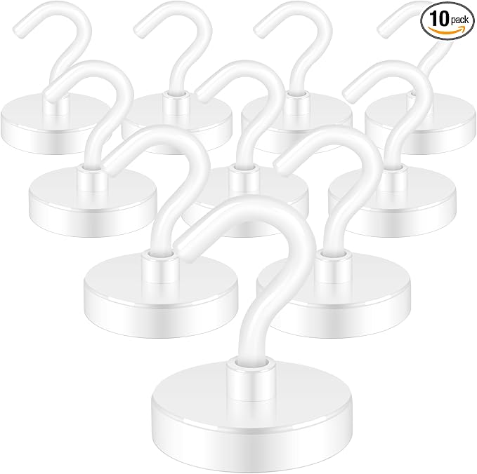 Neosmuk Magnetic Hooks, Heavy Duty 130lb+ Strong Magnet Hook by Neosmuk