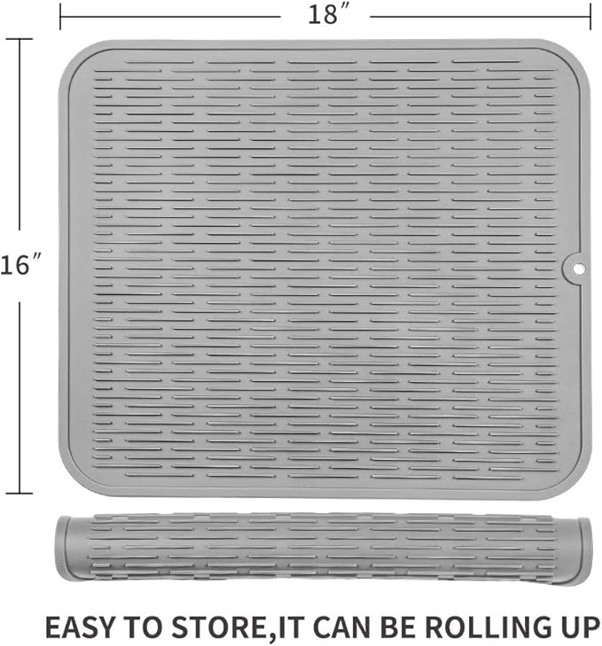 Silicone Dish Drying Mat for Multiple Usage, Easy clean, Eco-friendly, - Image 2