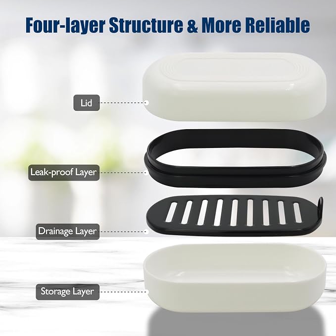 Shampoo Bar Holder Travel Case for Two Bars – Compatible - Image 5