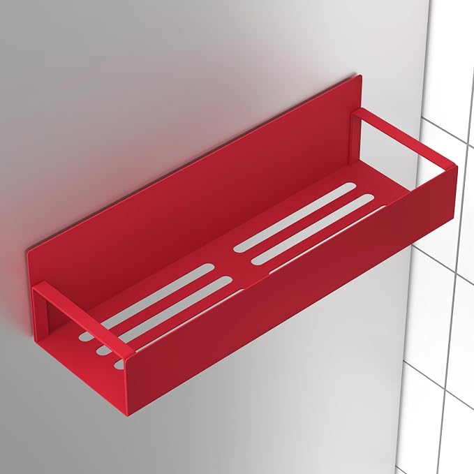 Metal Magnetic Spice Rack for Refrigerator Red, 6 Pack | Magnetic Shelves Heavy - Image 6