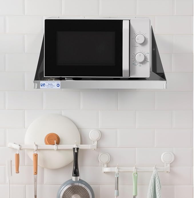 Hally Stainless Steel Microwave Shelf 24"x24" 200 lb, NSF Commercial Heavy Duty - Image 7