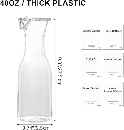 40 OZ Liquid Laundry Detergent Dispenser, Laundry Soap Dispenser, Fabric - Image 2