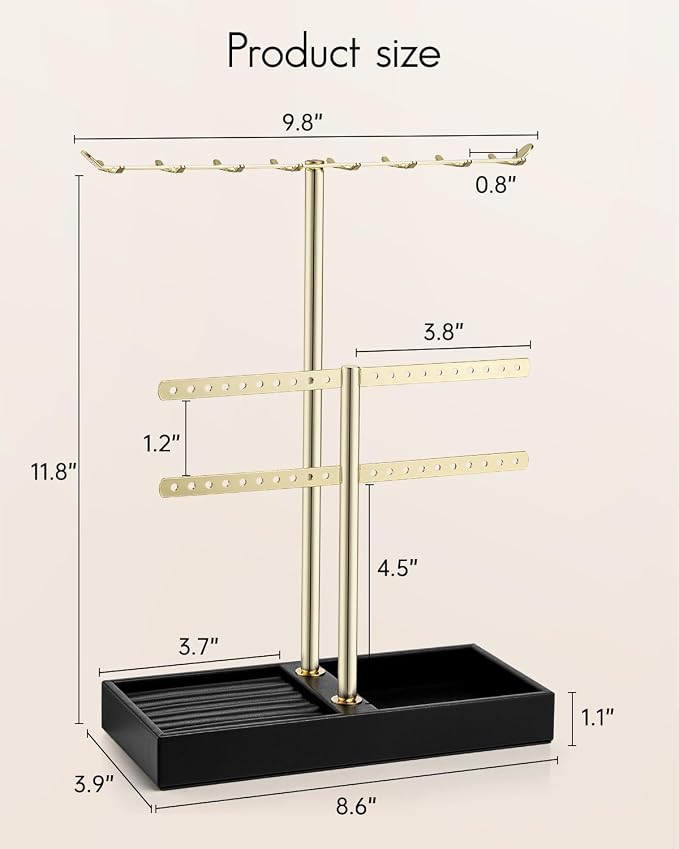 Vlando 2 Tier Jewelry Stand Organizer - Image 2