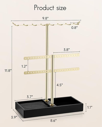Vlando 2 Tier Jewelry Stand Organizer - Image 2